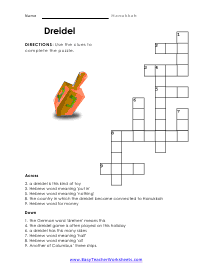 Crossword Puzzle Worksheet
