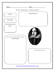 Shakespeare Graphic Organizer