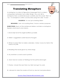 Translating Worksheet