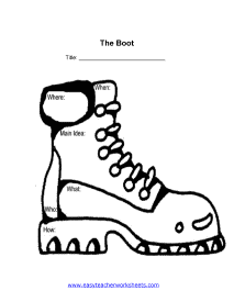 The Boot Worksheet