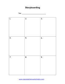 Storyboarding Worksheet