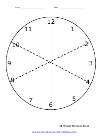 10 Minute Labelled Clock