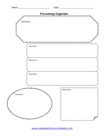 Pre-writing Organizer