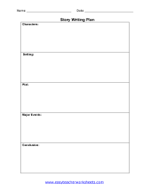 Pre-writing Organizer