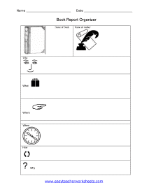 Book Report Organizer