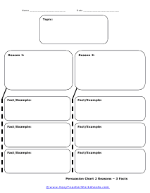 2 Reasons - 3 Facts Worksheet