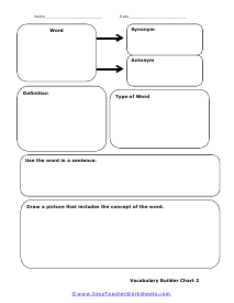 New Words Chart