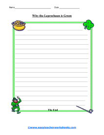 Leprechaun Story Organizer