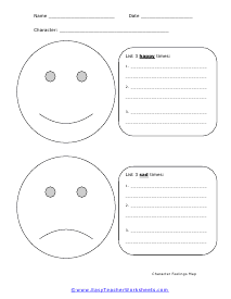 Smiley and Sad Face Map