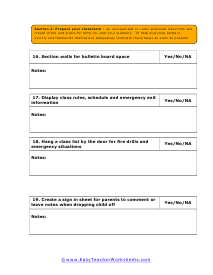 Teacher Checklist #2