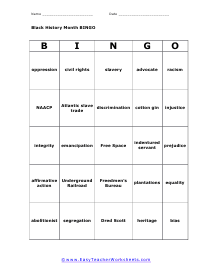 Bingo Card #2