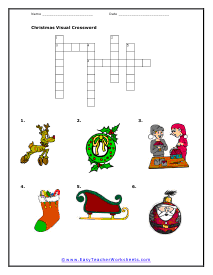 Visual Crossword Worksheet