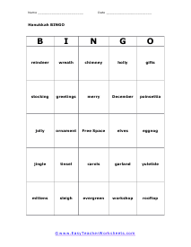 Bingo Card #2