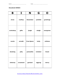 Bingo Card #6