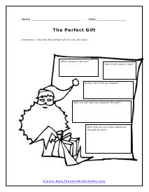 Perfect Gift Worksheet
