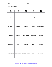 Bingo Card #5