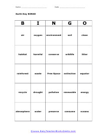Bingo Card #6