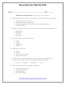 Help Worksheets