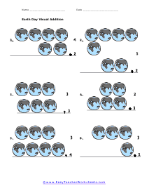 Visual Addition Worksheets