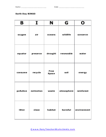 Bingo Card #1