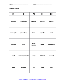 Bingo Card #2