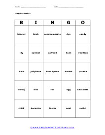 Bingo Card #3