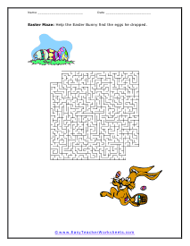 Maze Worksheet