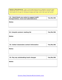 Checklist #4 Worksheet