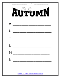 Poem Worksheet