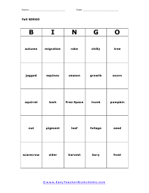 BINGO Card #3