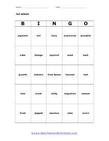 BINGO Card #4