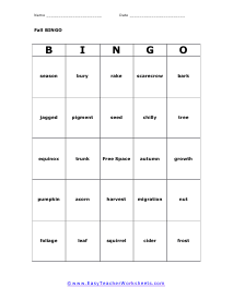 BINGO Card #5