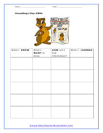 KWHL Worksheet