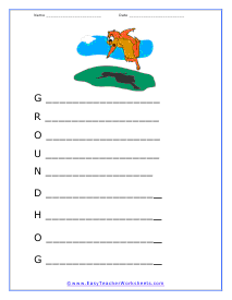 Hog Poem Worksheet