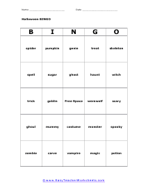 Bingo Card #4