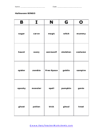 Bingo Card #5