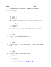 World Worksheet