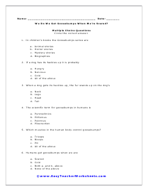 Scared Worksheet