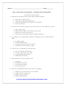 Safe Worksheet