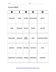 Bingo Card #3