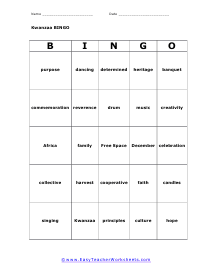 Bingo Card #4