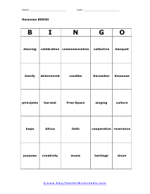 Bingo Card #6