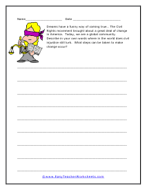 Multiple Choice Worksheet