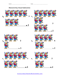 Visual Subtraction Worksheet