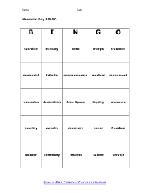 Bingo Card #4