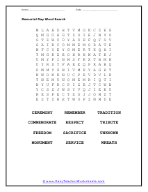 Word Find Worksheet