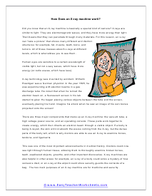 X-ray Reading Worksheet