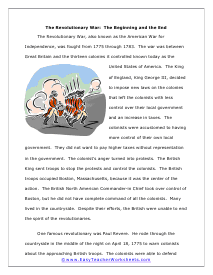 Revolutionary War Worksheet