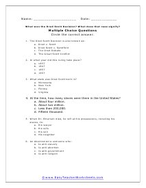 Dred Scott Decision Multiple Choice Worksheet