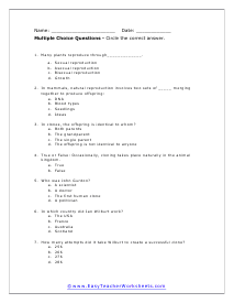 What is Cloning Worksheet